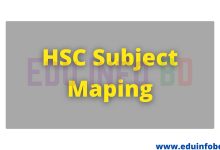 HSC 2023 Subject Maping [ সাবজেক্ট ম্যাপিং]