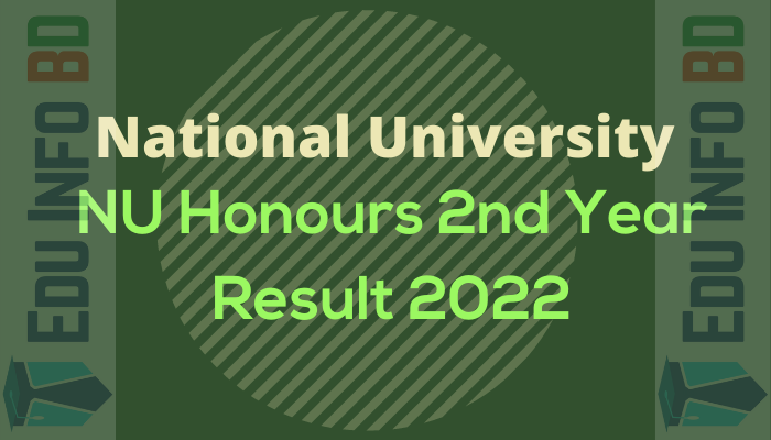 NU Honours 2nd Year Result 2022