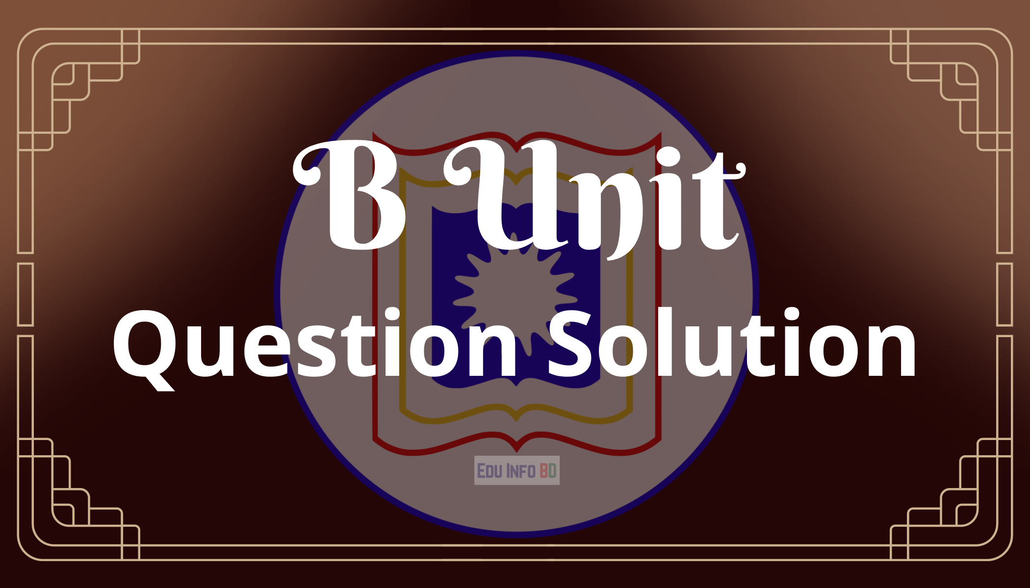 Rajshahi University B Unit Question Solution 2022