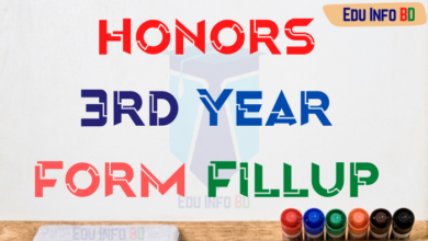 Honors 3rd Year Form Fillup 2023