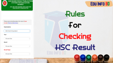 Rules for checking HSC Result